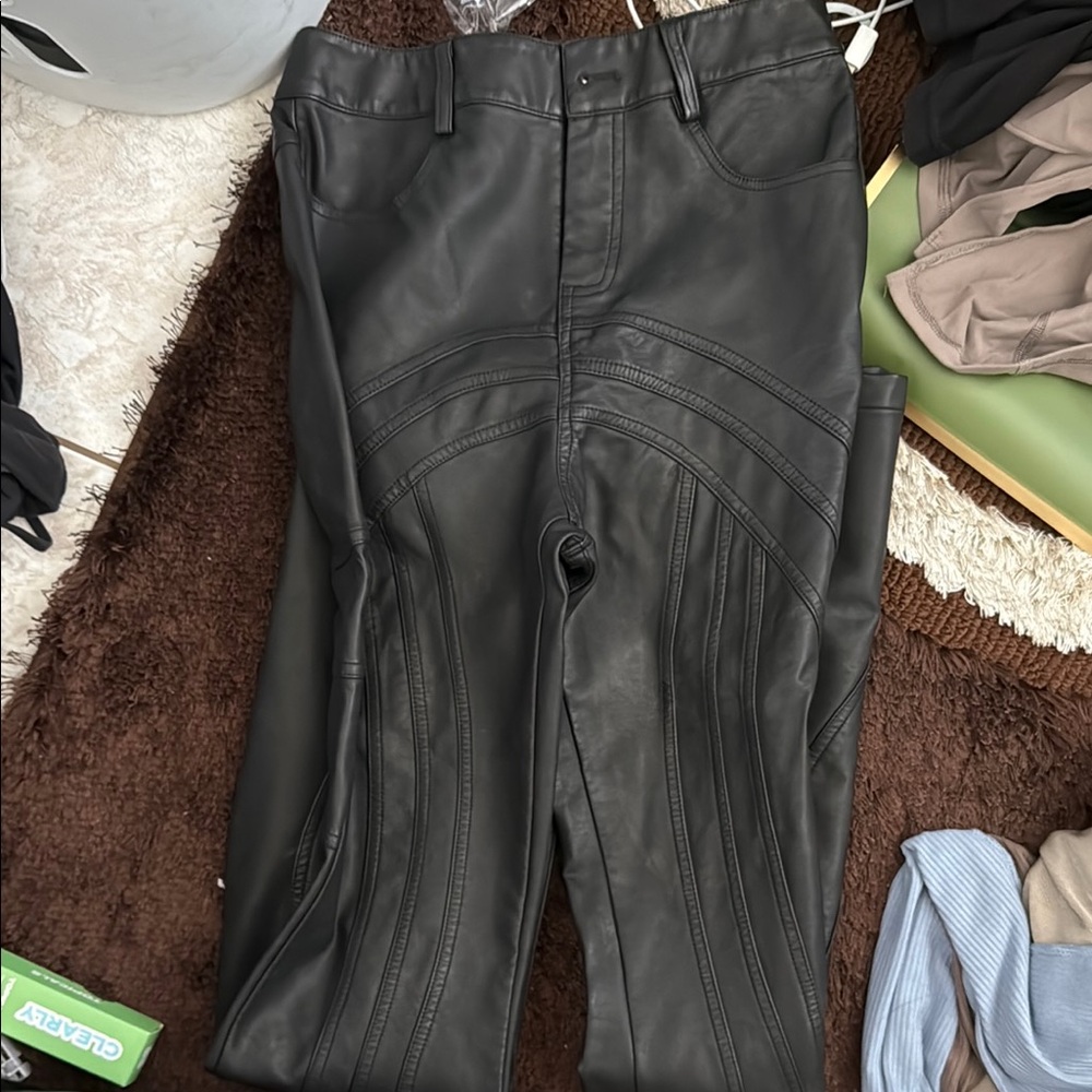 Fashion Nova Black Faux Leather Pants